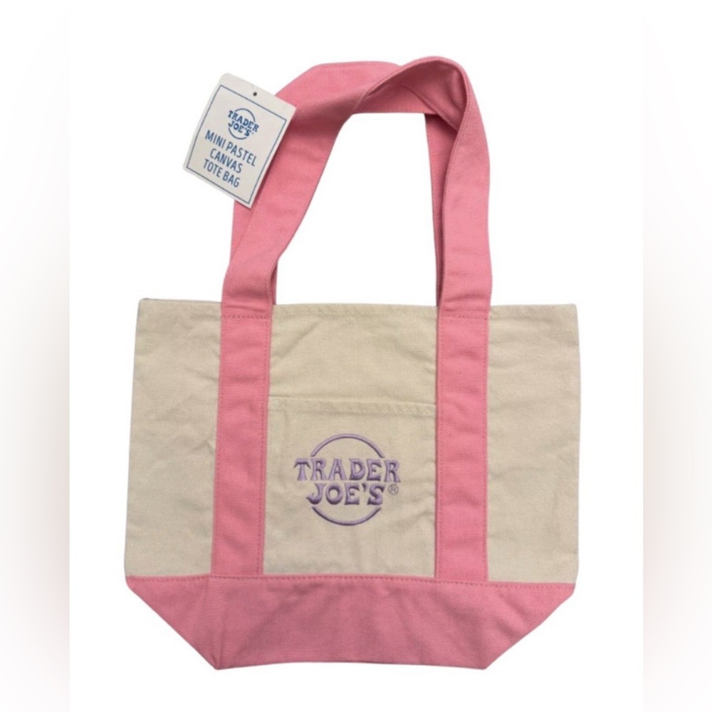 Pink Trader Joe’s Mini Tote Bag